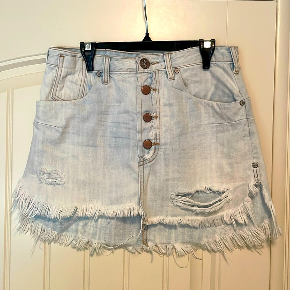 One teaspoon denim skirt